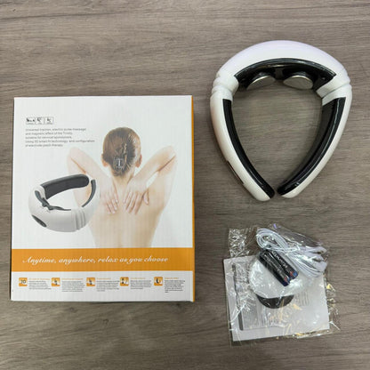 Masajeador Cervical Electromagnético - Alivio Instantáneo del Dolor