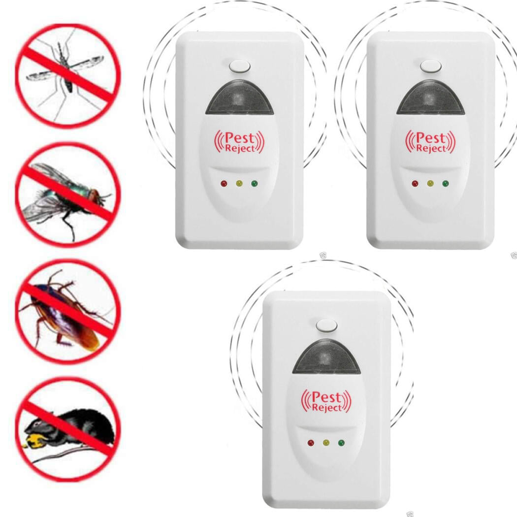 Pack de 3 Ahuyentador Pest Reject Para Insectos, Roedores e insectos voladores